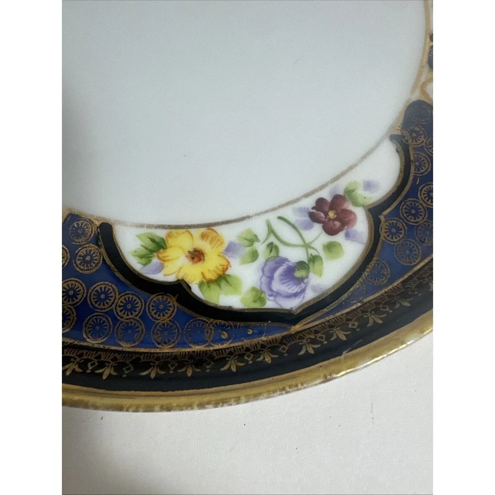 Noritake Hand Painted 7' Plate Flowers Made In Japan‎